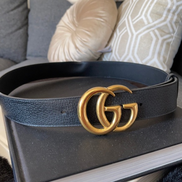 Gucci Accessories - Authentic Gucci Leather Belt with Double G Buckle